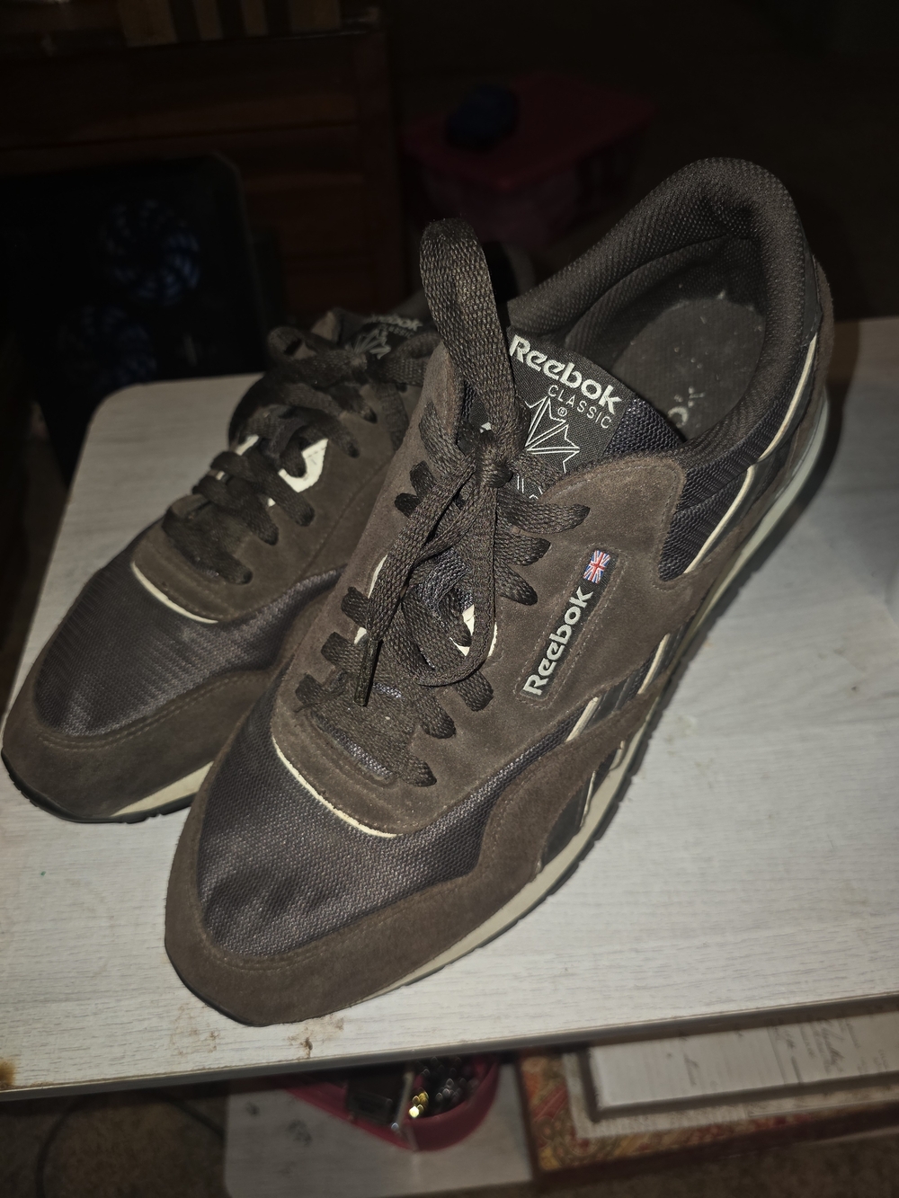 Reebok Classic Men's Brown and Black Sneakers Size 13